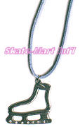 PEWTER SKATE PENDANT